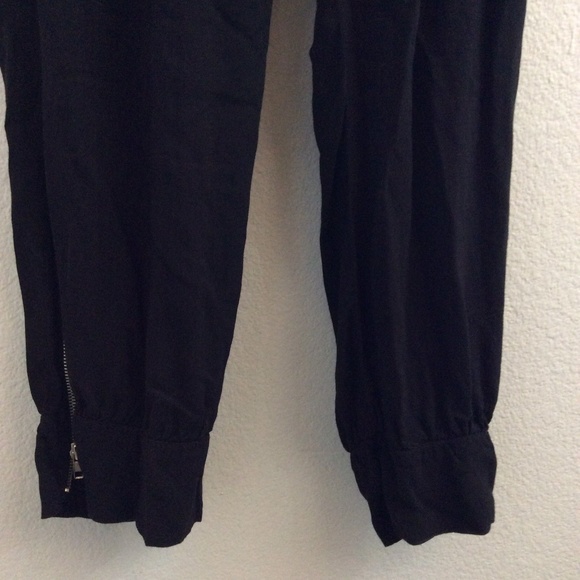 SOLD OLIVIA MOON Drape Wrap Top Black Jumpsuit - Picture 7 of 7